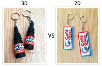 Gantungan Kunci Karet 3D