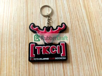 Gantungan Kunci Karet 3D Custom UNIK