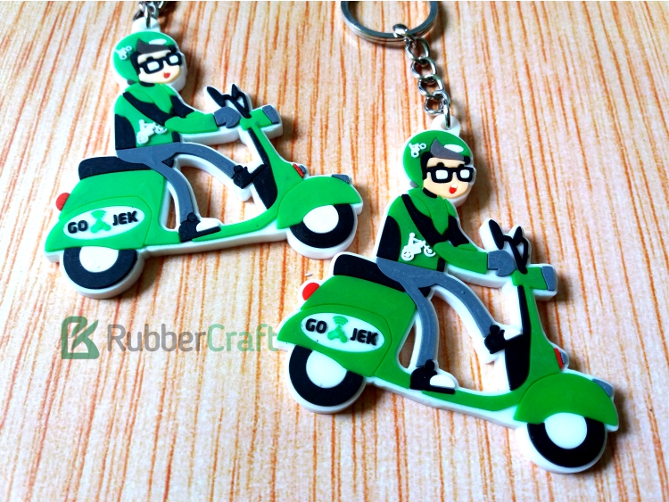 Gantungan Kunci Karet Gojek