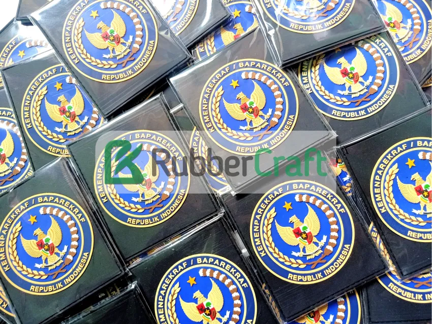 Label Karet Custom Kemenparekraf
