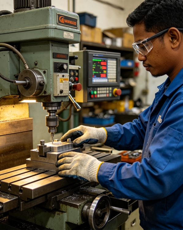 Operator Mesin CNC milling